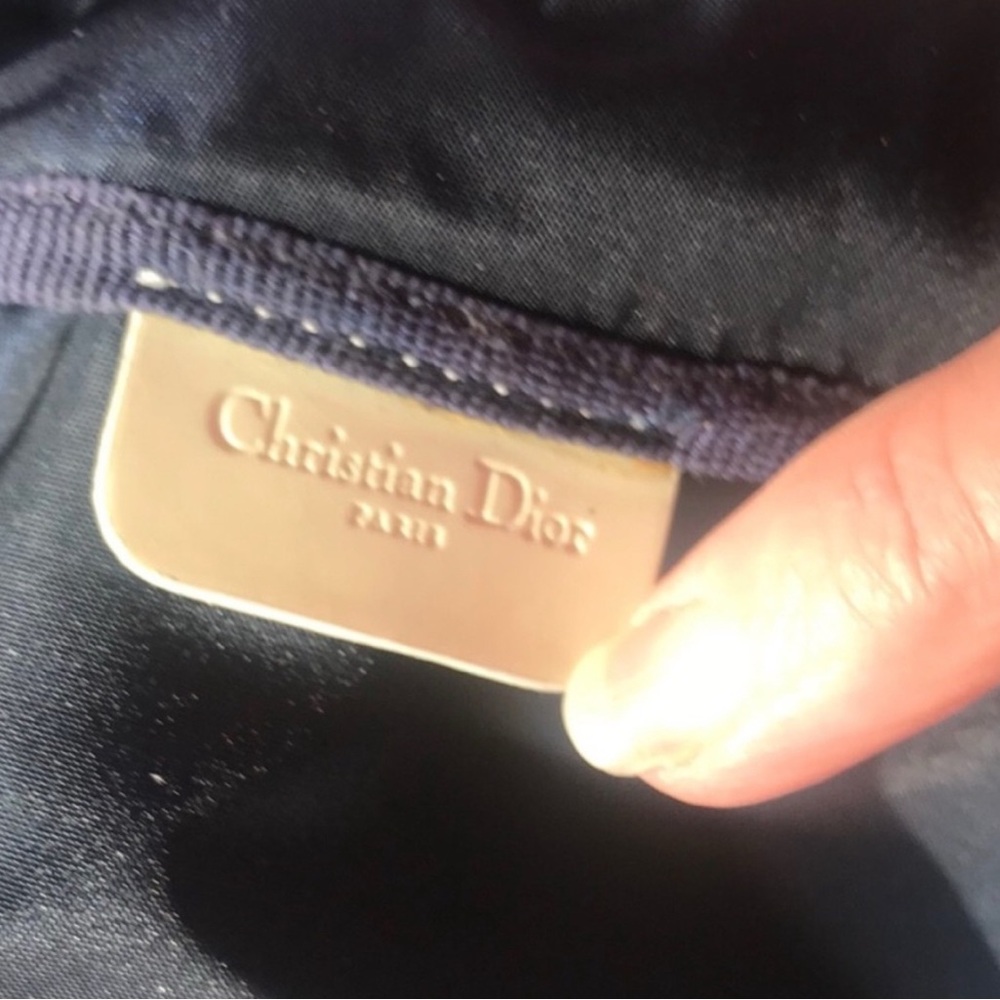 Dior Navy Monogram Shoulder Yoga Bag - Picture 3 of 9